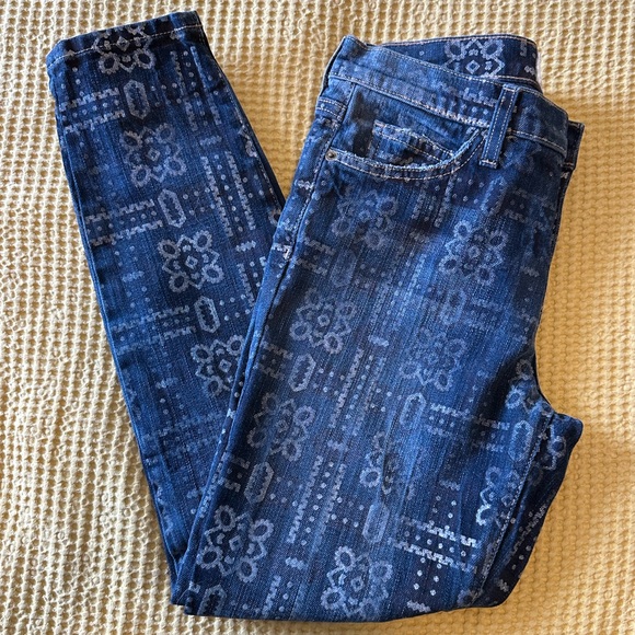 NWOT 💙 Current/Elliott stiletto bandana jeans - Size 30 - Picture 5 of 10